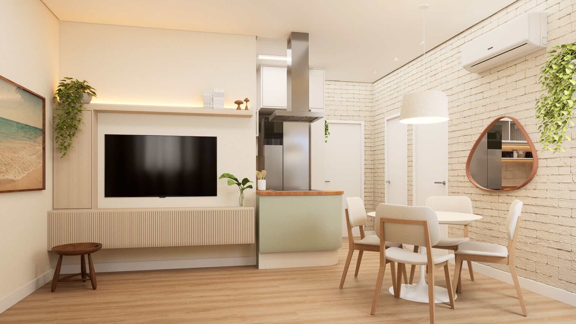 Sala e cozinha integradas — São Paulo